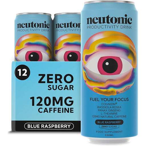 Neutonic Nootropic Energy Drink in Blue Raspberry Flavour