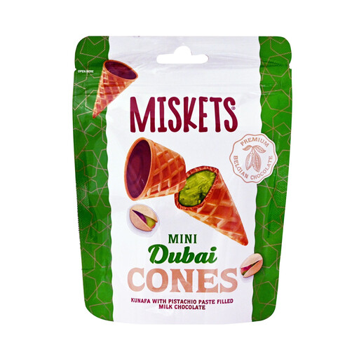 TR Miskets Cornet MilkChocolate Dubai Style 50g