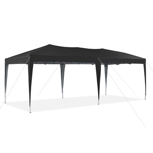 CLIPOP 3 x 6 m Gazebo Marquee Tent in Black