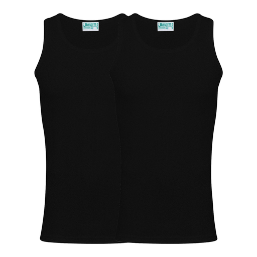 JBS singlet 2-pack organic Black S