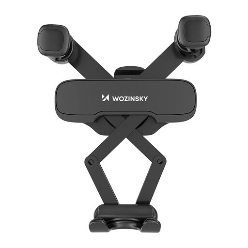 Wozinsky Gravity Phone Holder for Car Grille - Black (WCHBK7), 360° Rotation, Compatible with 4.7-6.9 Inch Smartphones