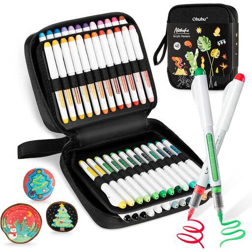 Ohuhu Acrylic Paint Markers Direct Liquid 48 Colours