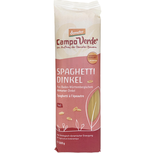 Campo Verde demeter Organic Spelt Spaghetti 500 g