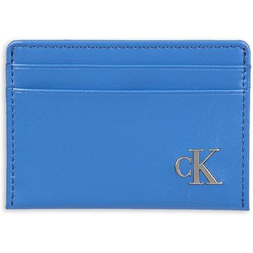 Calvin Klein Bold Card Holder Mens Wallets - Slate Blue