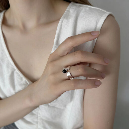 Verbex S925 Silver Ring Ring Open Ring Adjustable Ring