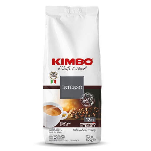 KIMBO INTENSO Whole Bean Coffee Intensity 12/13 500 g