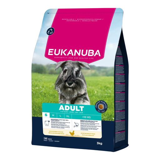 Eukanuba Life Care chien adulte petite race poulet 3kg