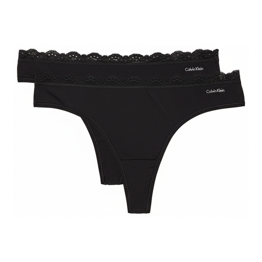 Calvin Klein Underwear Thong 3-Pack Black