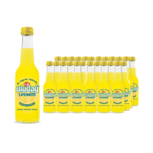 Uludag 柠檬风味饮料 24x250ml (玻璃瓶)