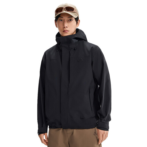 PELLIOT Triple protection hiking mountaineering jacket men's black L