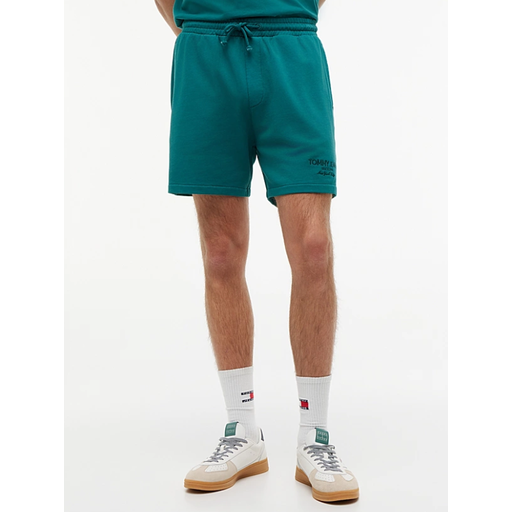 Tommy Hilfiger Jeans Classic Tonal Logo Embroidery Sweat Shorts - Polar Teal