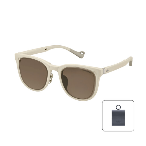 Beneunder Boston-Style Folding Sunglasses FD01h Rock White