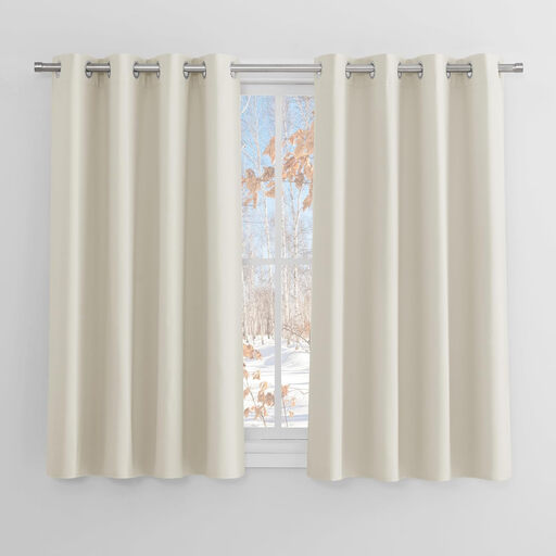 PONY DANCE Blackout Curtains in Light Beige