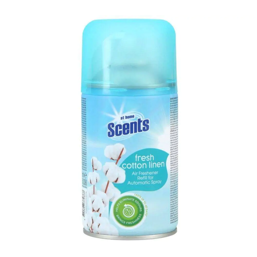At Home Yan Yuan Home Fragrance Auto-Spray - Fresh Linen Scent, 250 ml