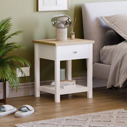 Vida Designs Arlington 1 Drawer Bedside Table
