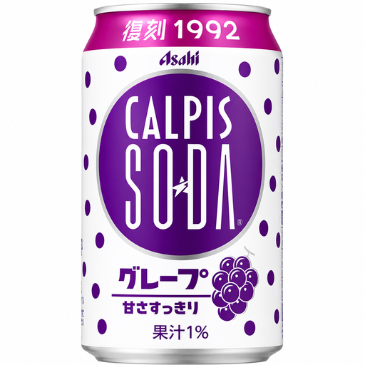 Asahi Calpis Soda Grape Flavour 350ml