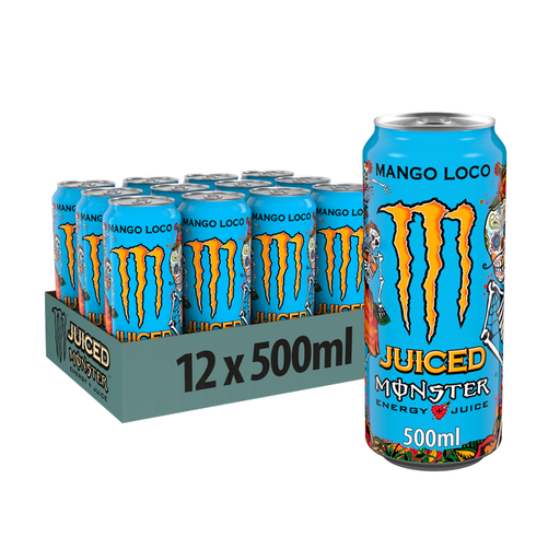 MONSTER ENERGY Mango Loco Energy Drink 12 x 50cl Pack