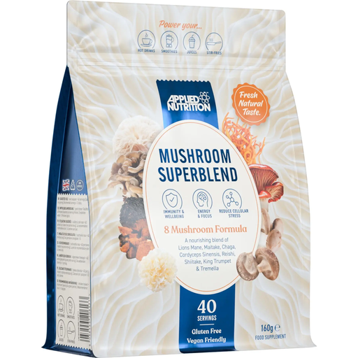 Applied Nutrition 8 Mushroom Superblend Wellness Powder - 160g
