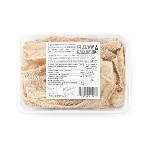 RAW NATURAL Beef Omasum 400g