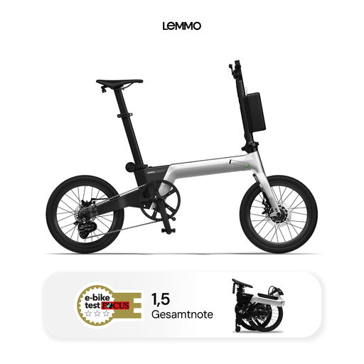 LEMMO Zero Silver Carbon Folding E-Bike