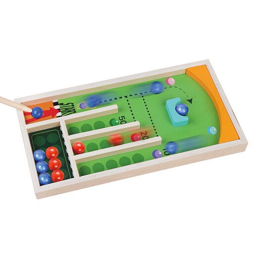 MIMI Wooden Catapult Tabletop Pinball Game 2 Player Family Party Toy