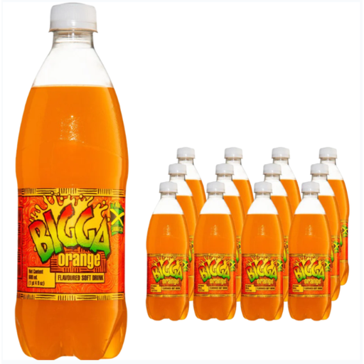 BIGGA Orange, pack of twelve 600ml drinks