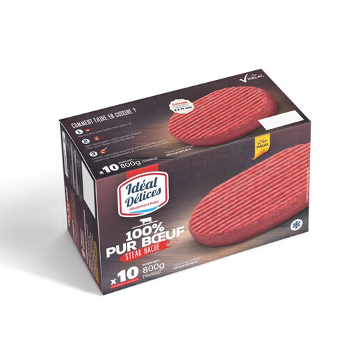 Steaks Hachés 100% Pur B?uf Halal IDEAL DELICES