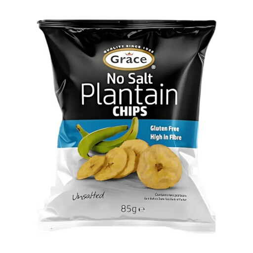Grace Plantain Chips No Salt 85g