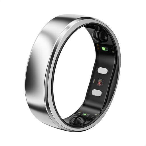 RingConn Gen 2 Air, Ultra-Thin AI Smart Ring, Size 10, Galaxy Silver