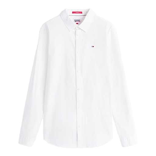 TOMMY JEANS Original Stretch Shirt White XXXL