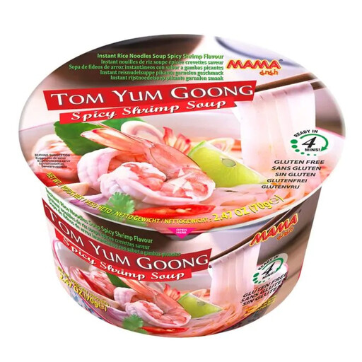 MAMA Instant Noodles Shrimp Tom Yum Bowl 70 g