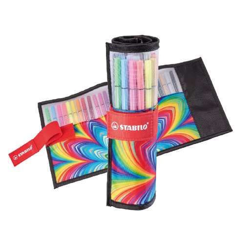Stabilo Pen 68 ARTY Roll-up Case of 25