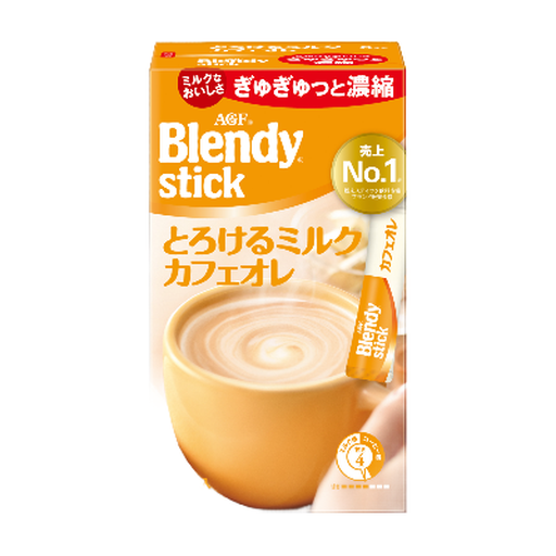 AGF Blendy stick Melting Milk Cafe au Lait, 8 sticks