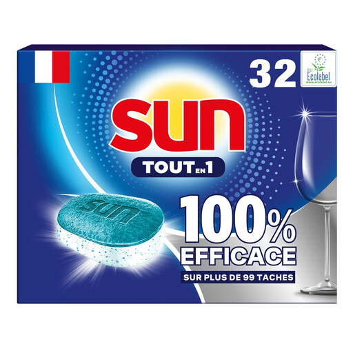 SUN All-in-1 dishwasher tablets, 32 tablets