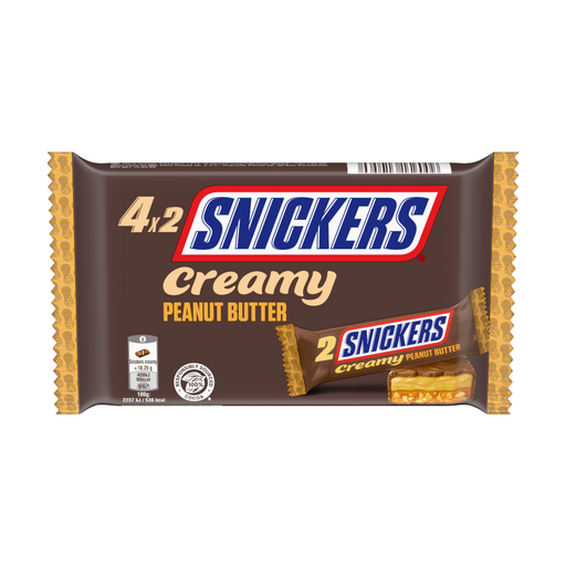 Snickers Creamy Peanut Butter Multipack 4pk
