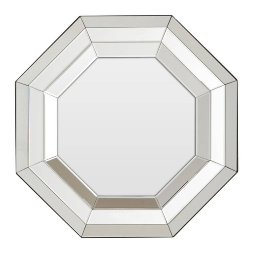 Interiors by Premier Wall Mirror Petillo Octagonal Silver