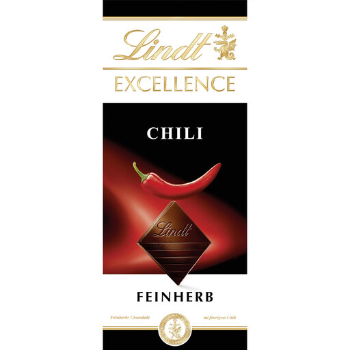 Lindt Excellence Chili Bar, 100g