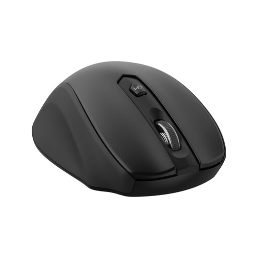 ET 2.4G Wireless Portable Optical Mouse with USB Receiver, 5 Adjustable DPI Levels, 6 Buttons for Laptop, PC, MacBook - Black (Single)