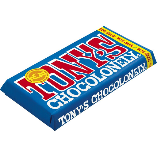 Tony's Dark Chocolate 180g bar