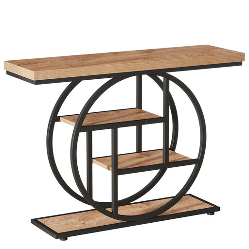 Tribesigns 105CM Console Table, Industrial 4-Tier