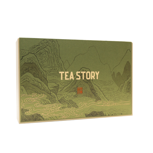 Tea Story Horse Head Rock Rou Gui in a luxury gift box with 12 small tins
