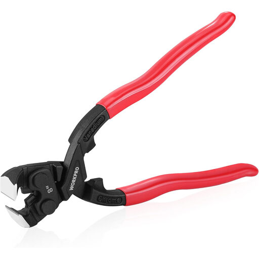 WORKPRO Heavy Duty Multifunctional Long Handle End Cutting Pliers Nail Puller 200mm