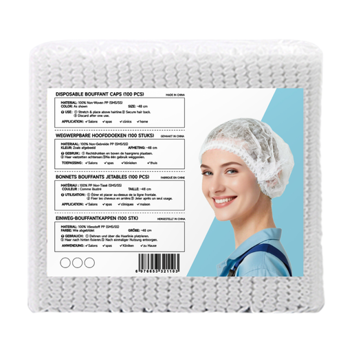 YIJINCHAN Disposable Hair Ties White 100 Pieces