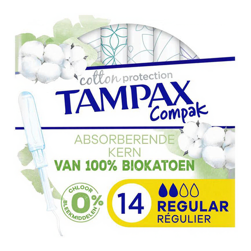 Tampax Cotton Protection Tampons – Regular
