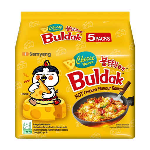 Samyang Buldak Hot Chicken Ramen Cheese 5 Pack 140g