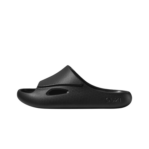 PUXI Wave Bathroom Slippers Reef Black Size 37-38 Unisex Minimalist Fashion