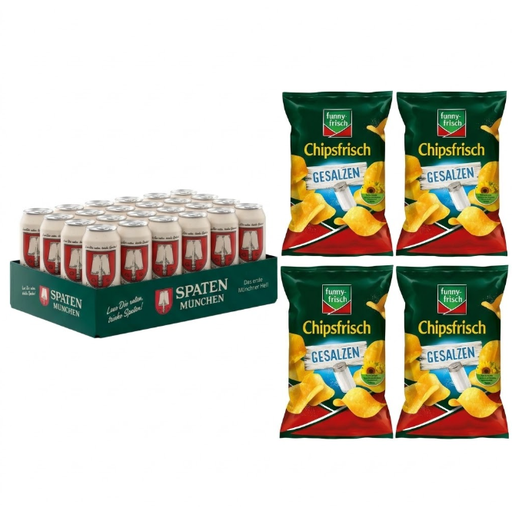 Value Pack Spaten Münchner Hell Lager and Funny-Frisch Chipsfrisch