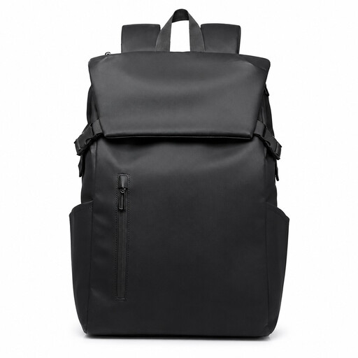 Color Block Flip Backpack, 15.6 Inch Laptop Rucksack
