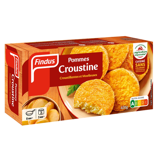 FINDUS Galettes de Pommes de Terre Croustine Surgelées 420g