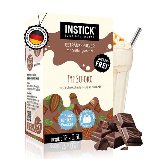 INSTICK just add water sugar-free instant drink for dairy products (chocolate type)